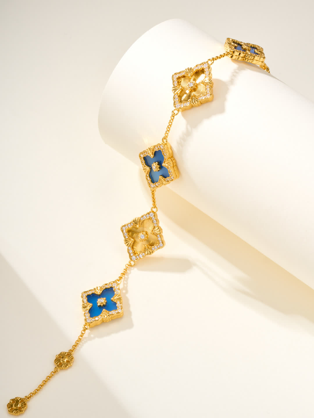 Van Cleef & Arpels Alhambra Gold and Enamel Bracelet